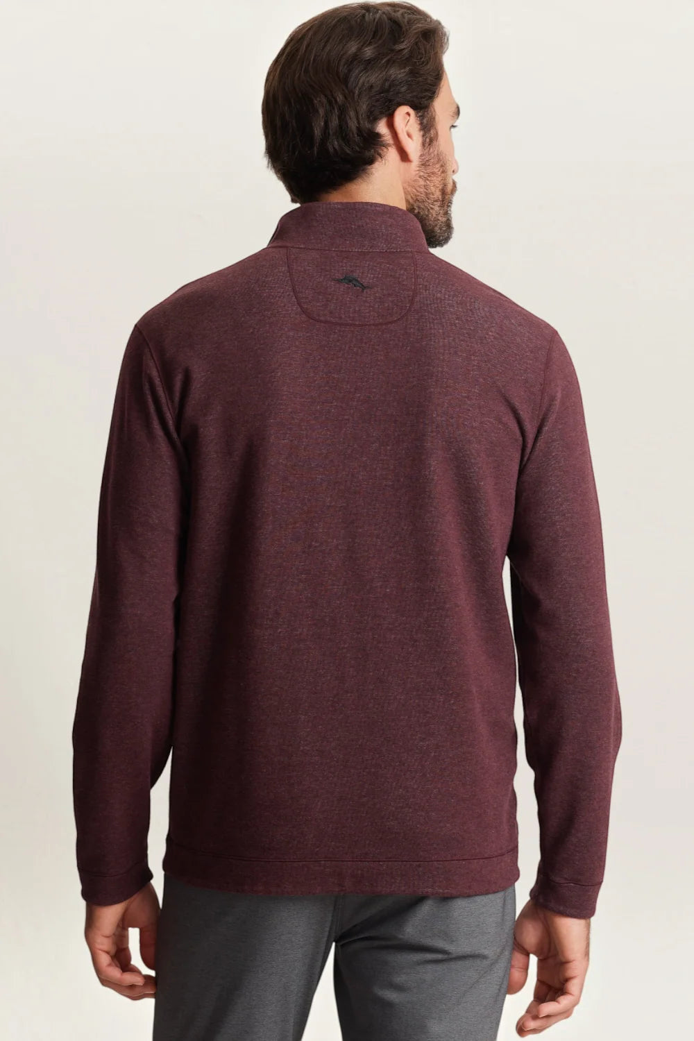 TOMMY BAHAMA FLIPVIEW HALF ZIP - BLACK CHERRY - Vi-Leen's Fashions