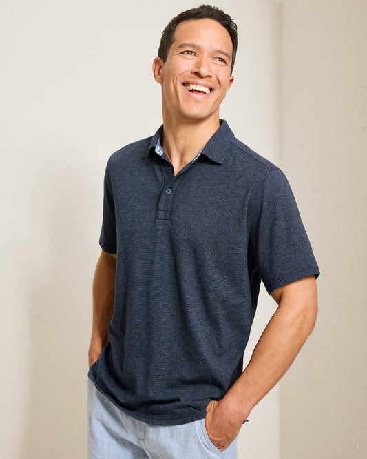 TOMMY BAHAMA HARBOR ISLES POLO - STARRY NIGHT