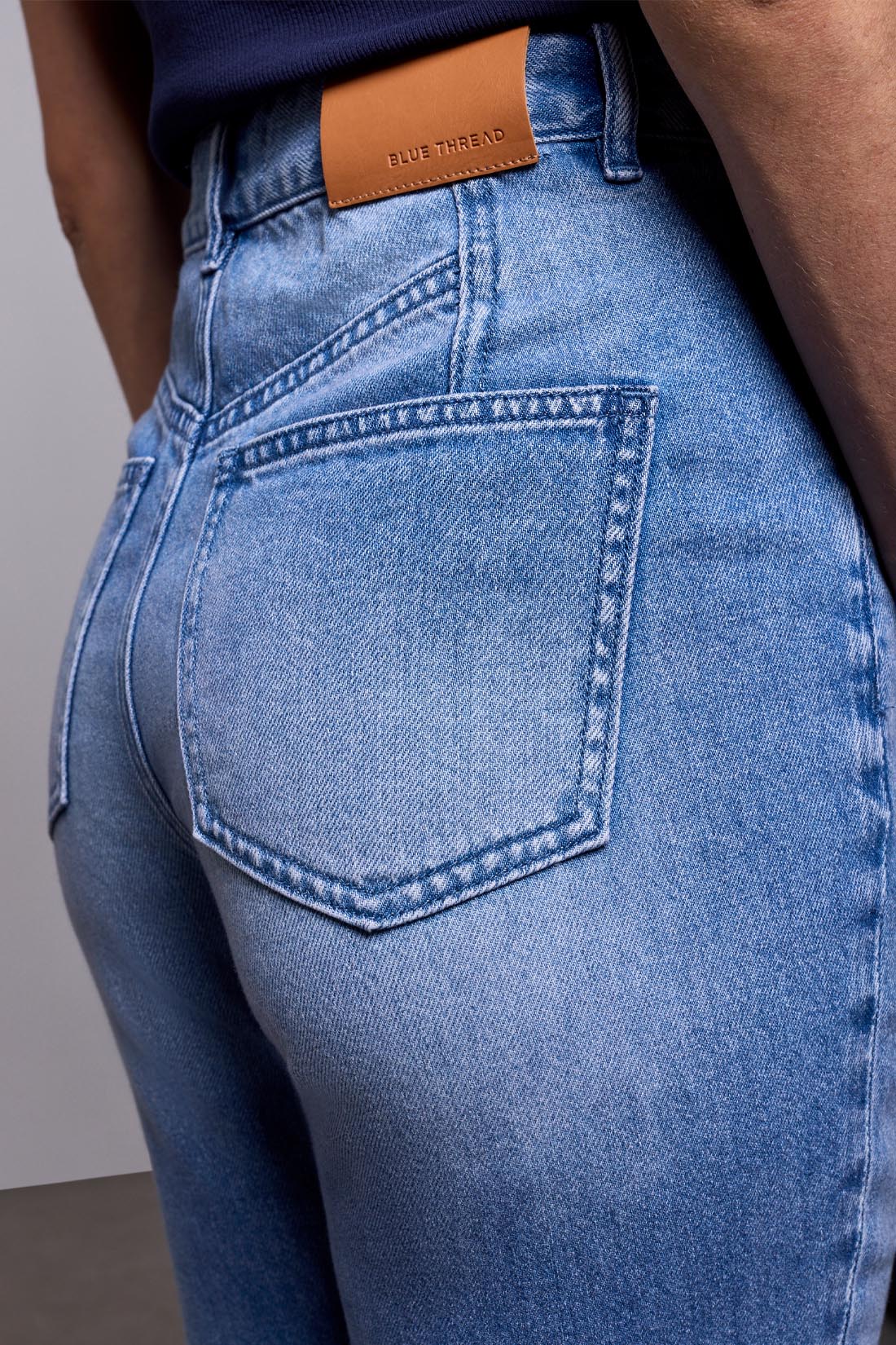 TRIBAL SOPHIA 90'S STRAIGHT LEG JEAN - AUTHENTIC BLUE