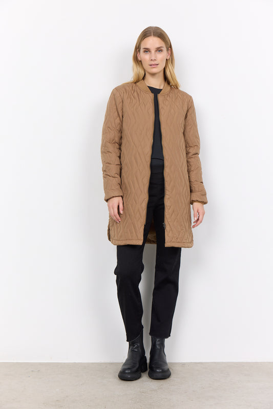 SOYACONCEPT FENYA QUILTED JACKET - DESERT BROWN - Vi-Leen's Fashions