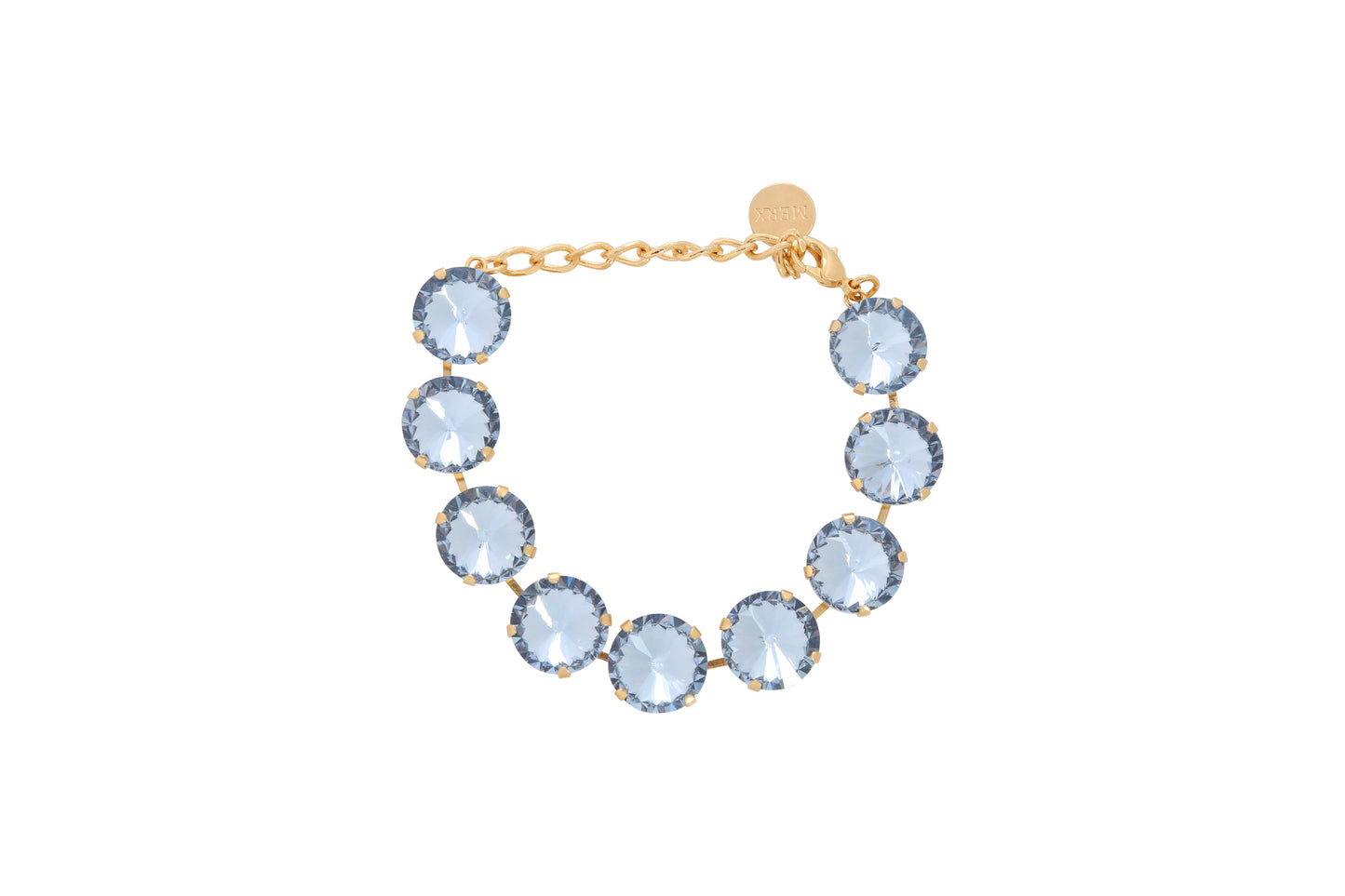 MF CRYSTAL GOLD SAPPHIRE BRACELET - Vi-Leen's Fashions