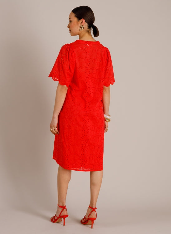 YEST MARIA DRESS - HOT RED - Vi-Leen's Fashions