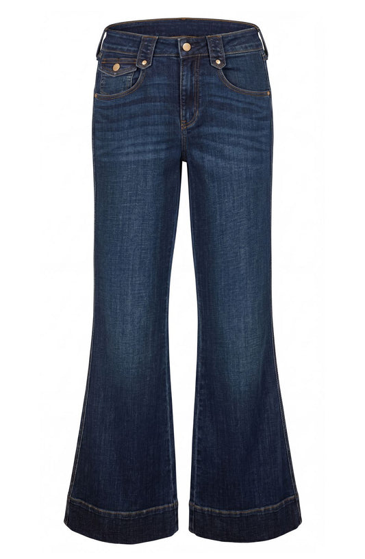 LIVERPOOL HANNAH OUTLAW FLARE - DUSKWOOD BLUE - Vi-Leen's Fashions