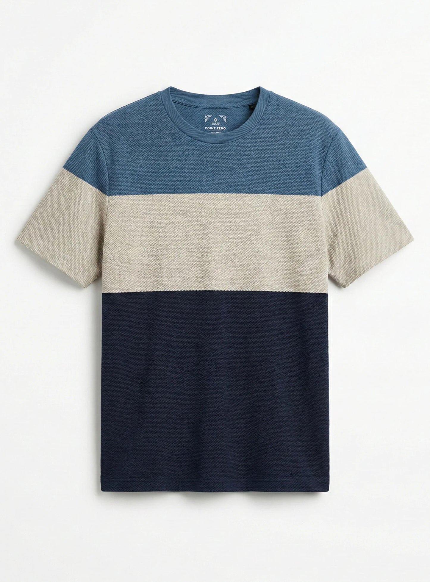 MEN'S POINT ZERO COLOR BLOCK CREW NECK T-SHIRT - Vi-Leen's Fashions