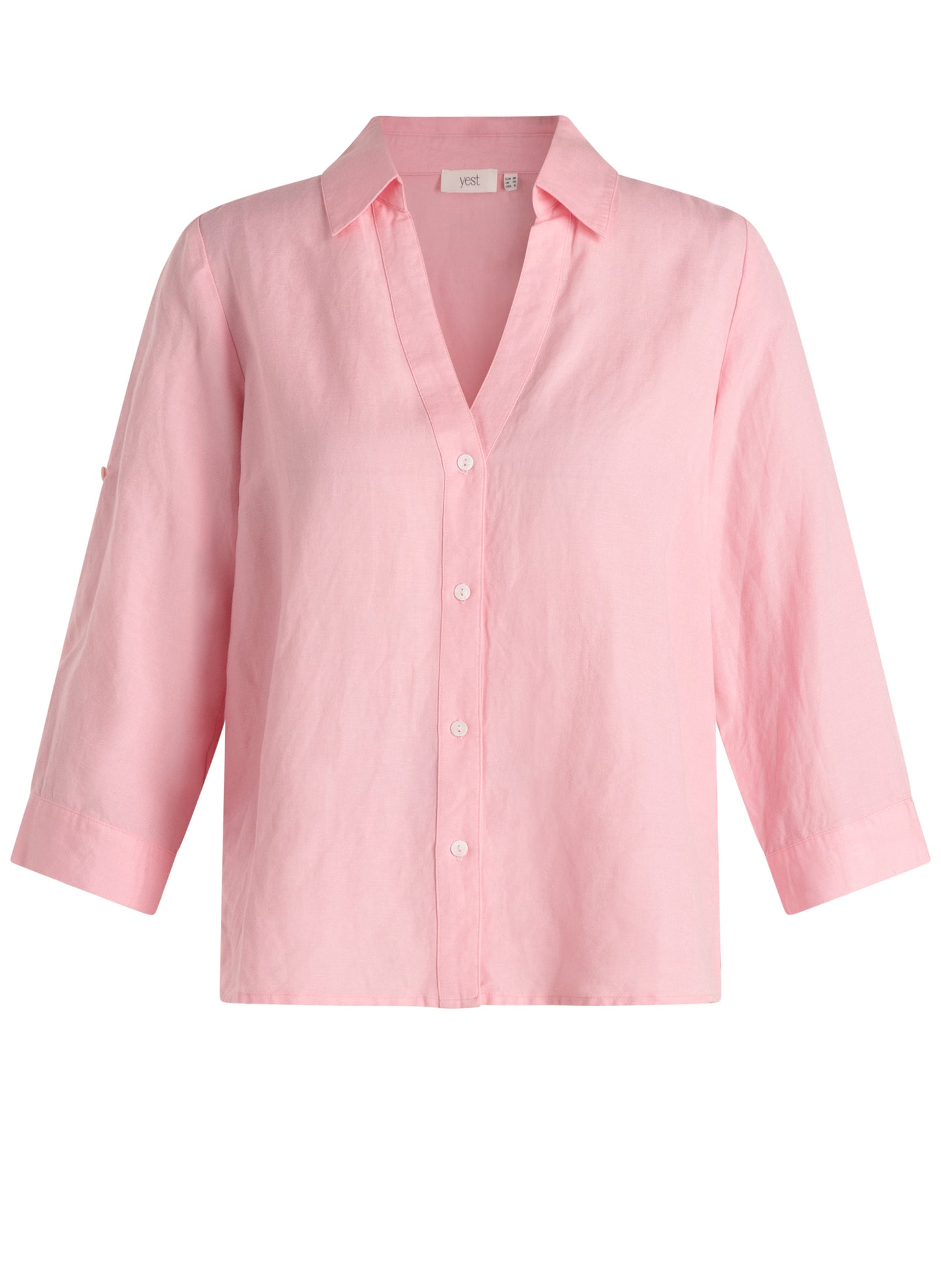 YEST MIETTA LINEN BLOUSE - BRIGHT PINK - Vi-Leen's Fashions