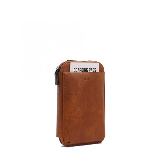 WINZLEY PASSPORT CROSSBODY - CAMEL