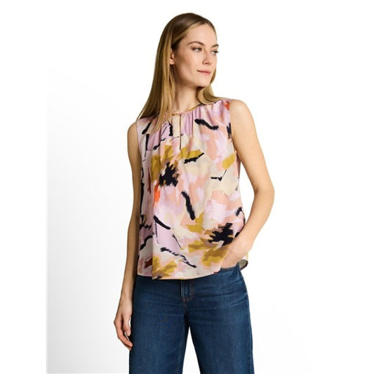 TOM TAILOR SLEEVELESS PRINT BLOUSE - Vi-Leen's Fashions