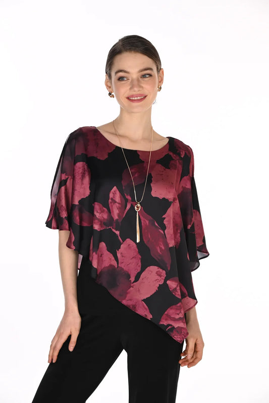 FRANK LYMAN PRINT TOP WITH NECKLACE