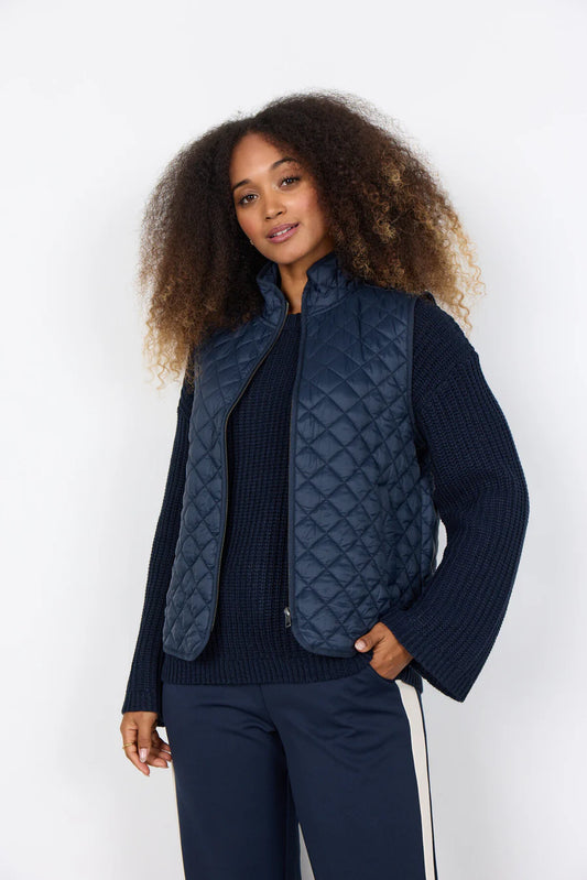 SOYACONCEPT BENETE1 VEST - NAVY