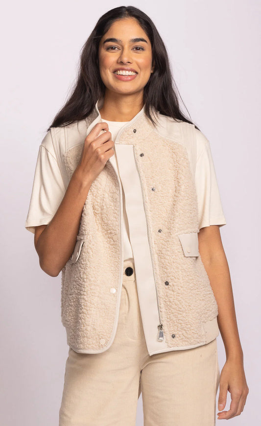 PINK MARTINI VINCINO VEST - BEIGE