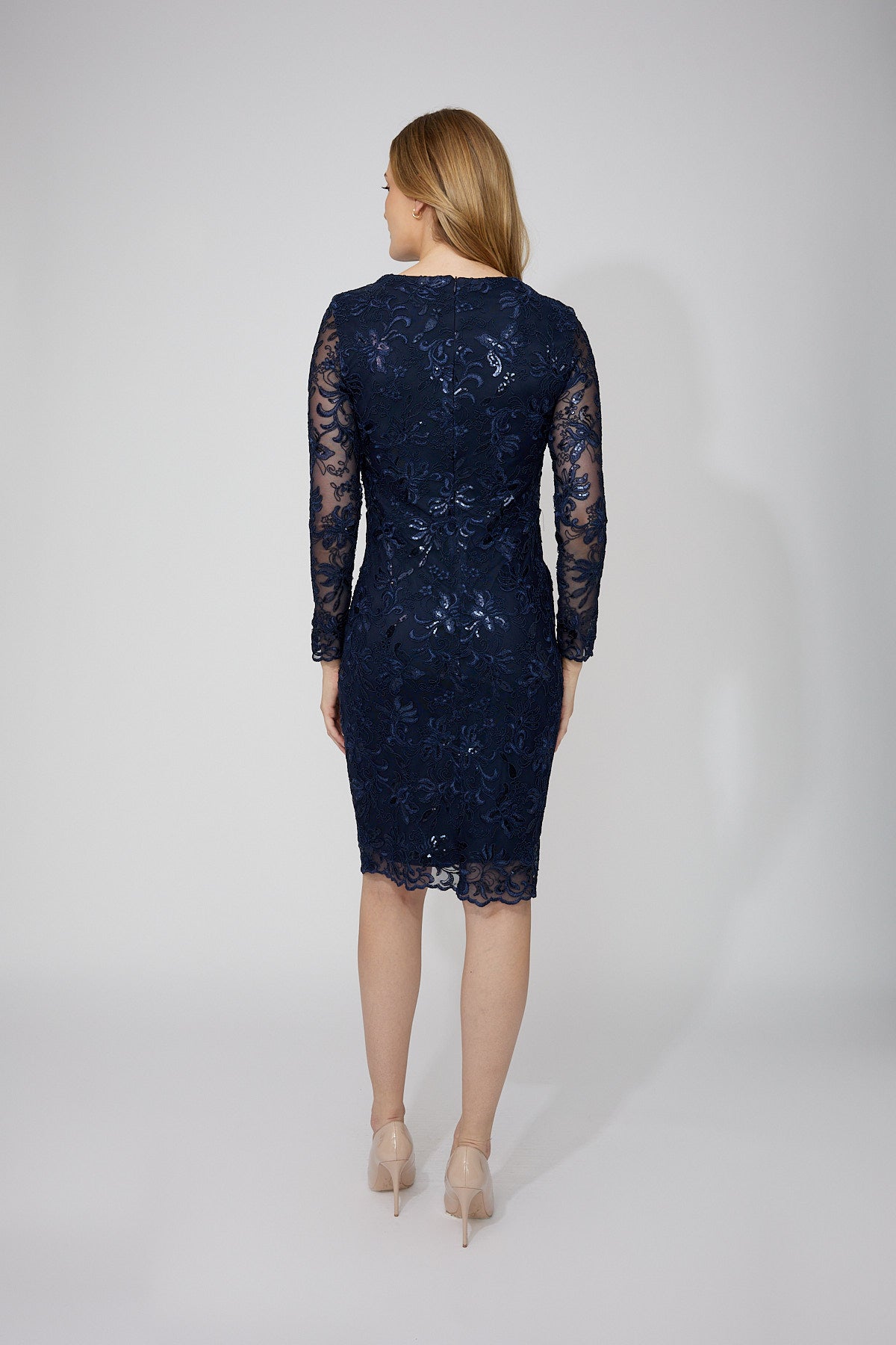 FRANK LYMAN LONG SLEEVE MIDNIGHT DRESS
