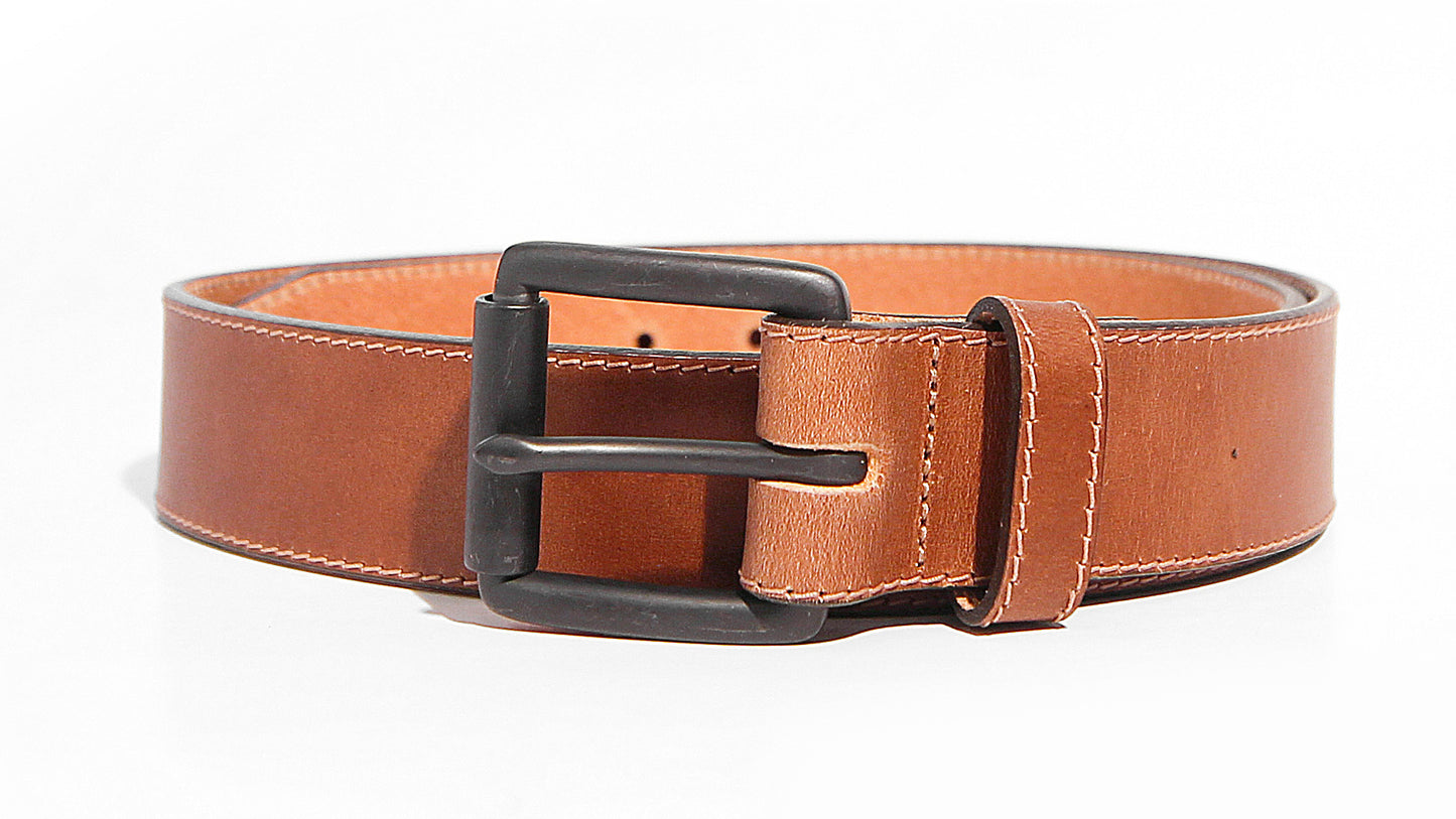 MENS LEATHER BELT - BLACK - Vi-Leen's Fashions