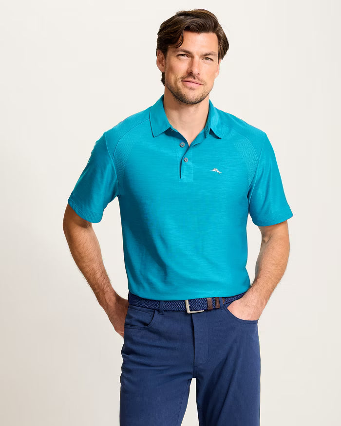 TOMMY BAHAMA PALM COAST PRO POLO - VOYAGER BLUE - Vi-Leen's Fashions