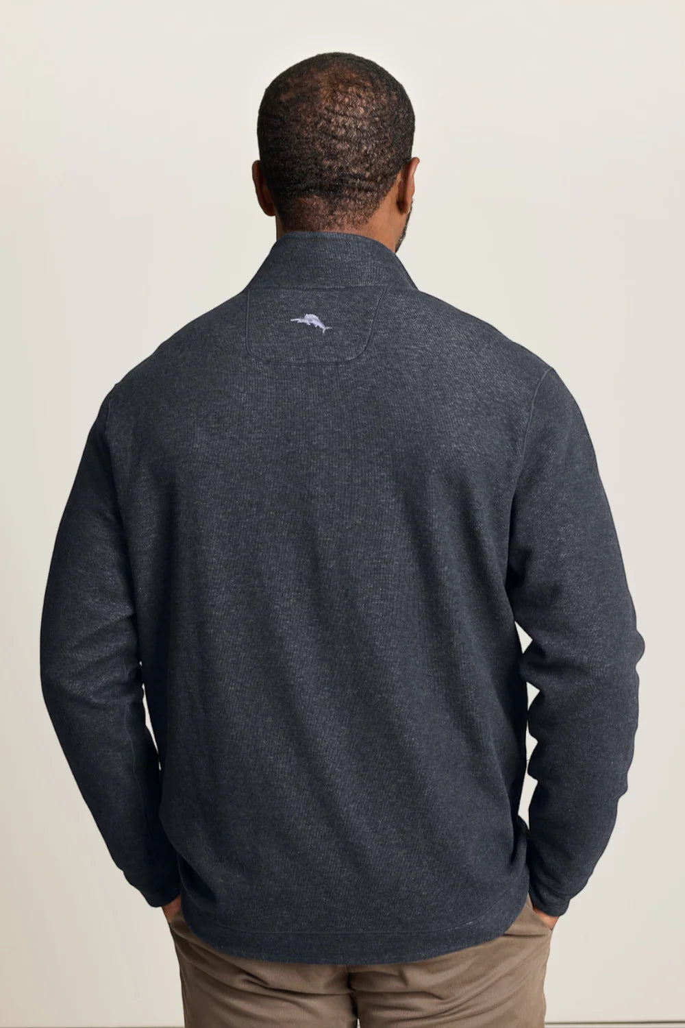 TOMMY BAHAMA FLIPVIEW HALF ZIP - NIGHT CAP HEATHER - Vi-Leen's Fashions