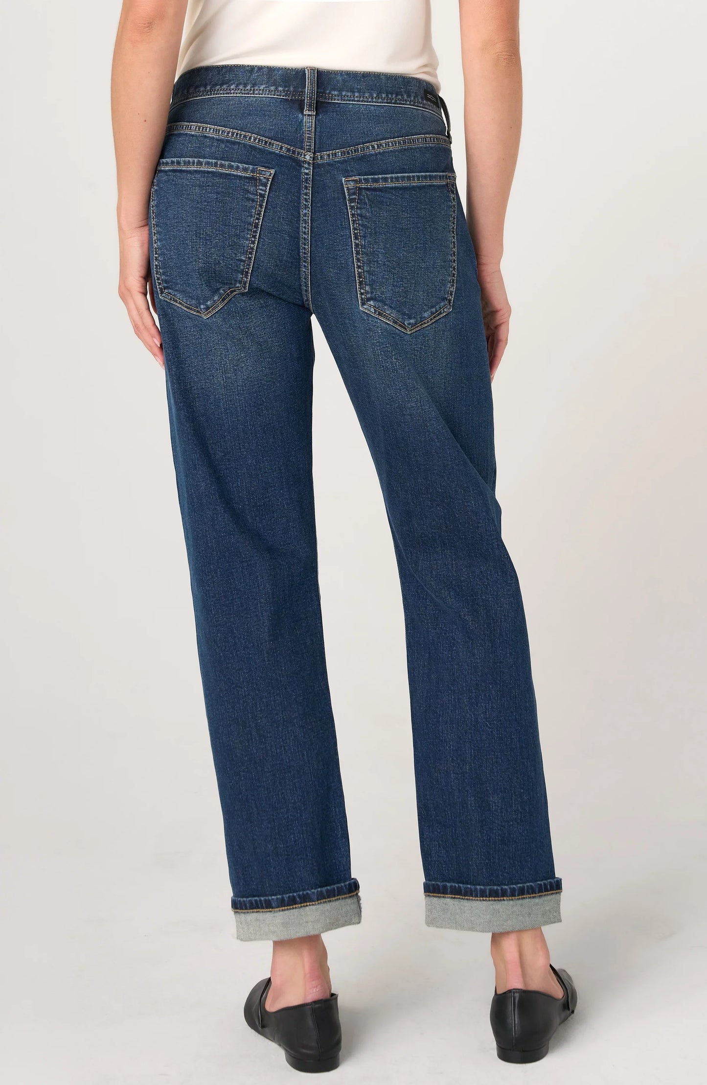 LIVERPOOL SLOANE GIRLFRIEND CUFFED JEAN - COMET BLUE