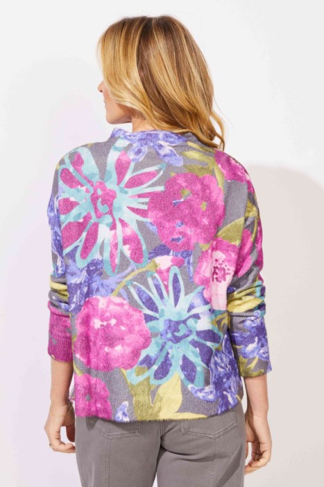 ESCAPE COZY BLOOM SWEATER - MULTI