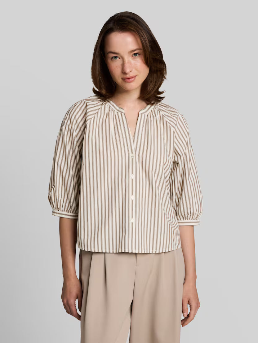 TOM TAILOR POPLIN VOLUME SLEEVE BLOUSE