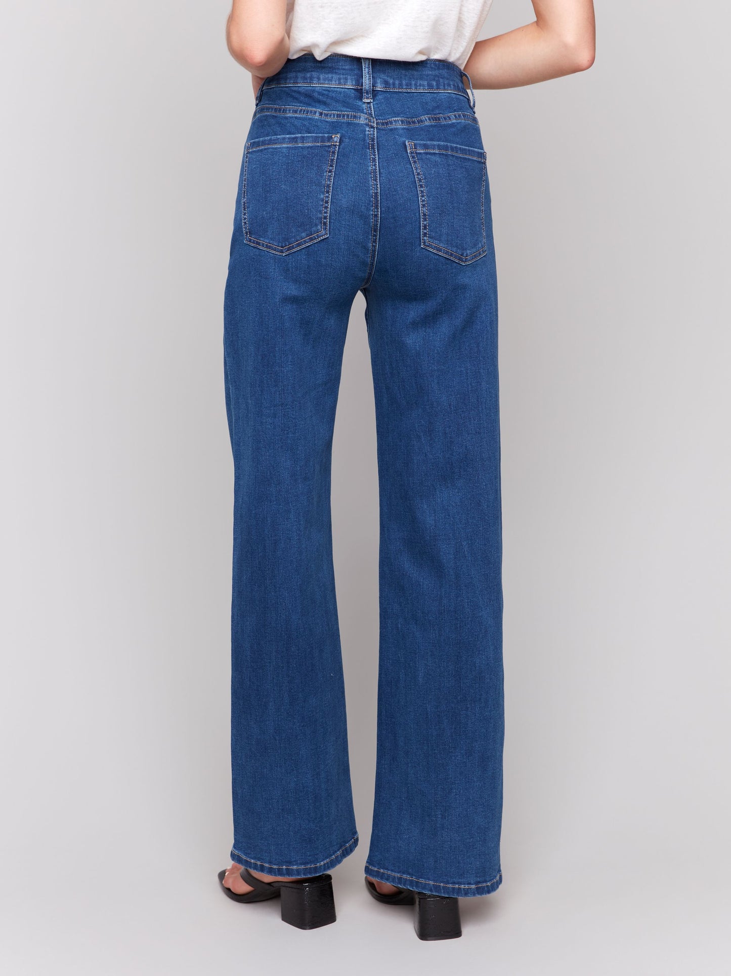 CHARLIE B CHLOE WIDE LEG JEAN - INDIGO