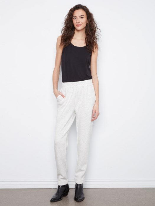 CHARLIE B SCUBA JOGGER - LIGHT HEATHER GREY