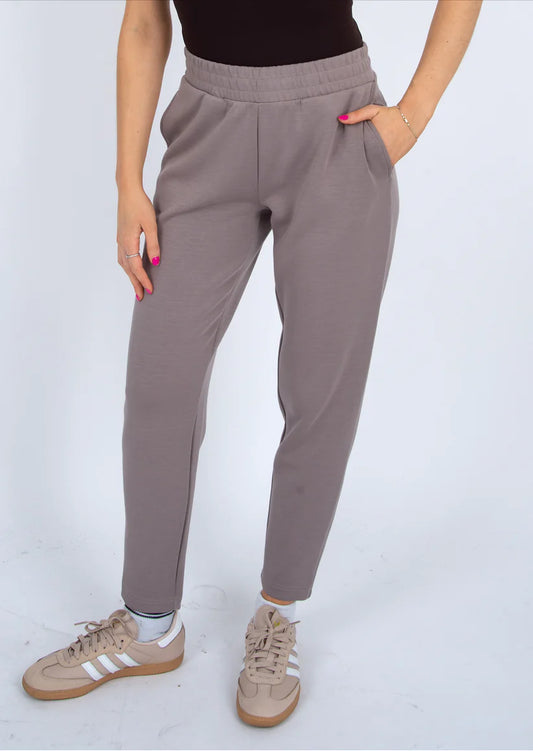 RD STYLE JULINA SOFT KNIT PULL ON PANT - FOG