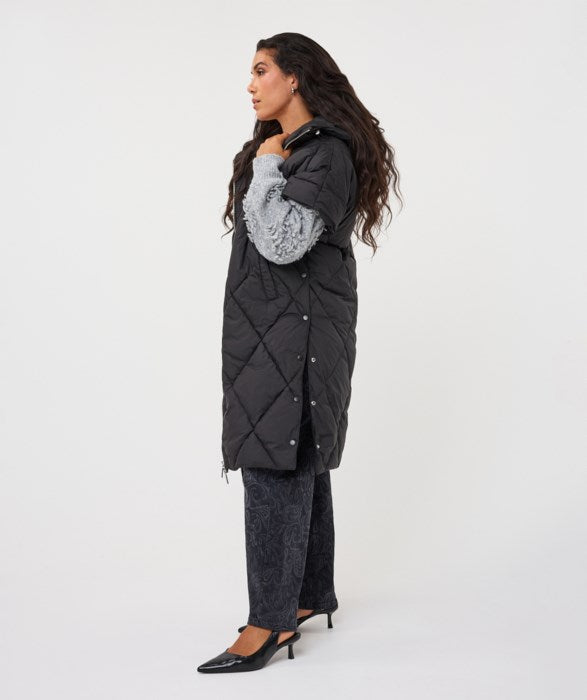 ESQUALO VEST WITH HOOD - BLACK