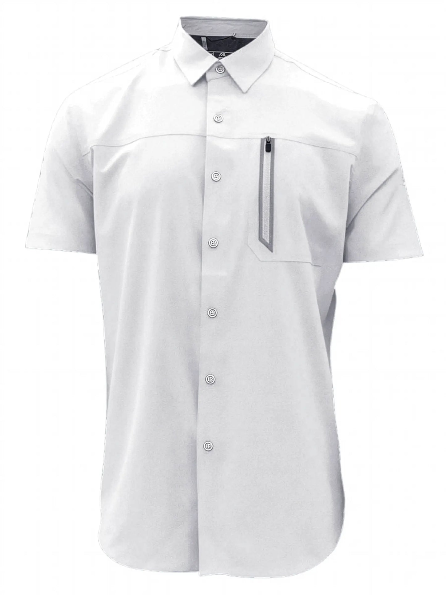 MEN'S POINT ZERO TRAVELER 4-WAY STRETCH SHIRT - WHITE