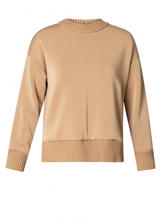 YEST NELE MODAL PULLOVER - CASHEW BROWN