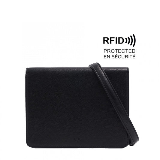 KARINA CROSSBODY/WALLET - BLACK