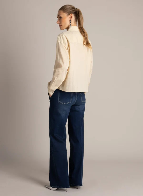 ULRICA WIDE FIT JEAN - DARK BLUE