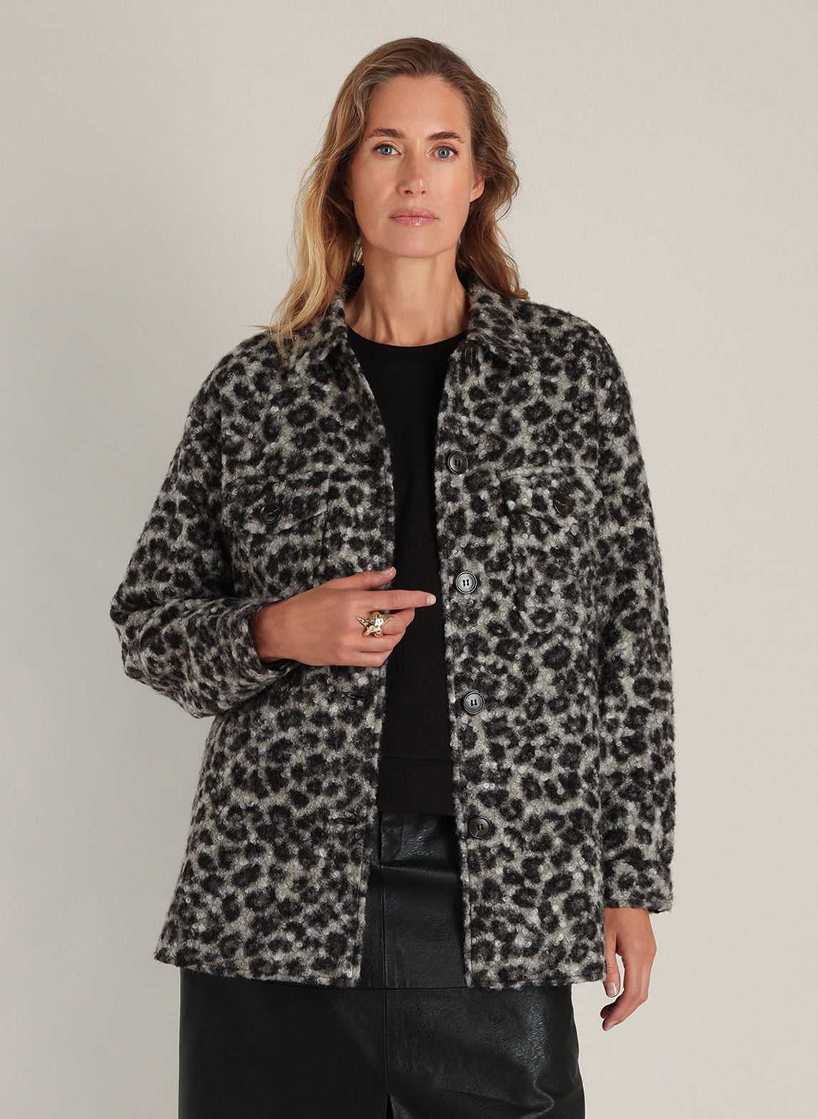 YEST DINAH JACKET - BLACK/GREY