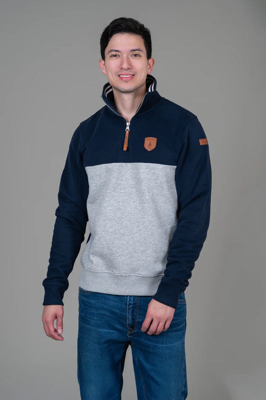 MEN'S WANAKOME VINCENT SWEATSHIRT - OXFORD BLUE MIX