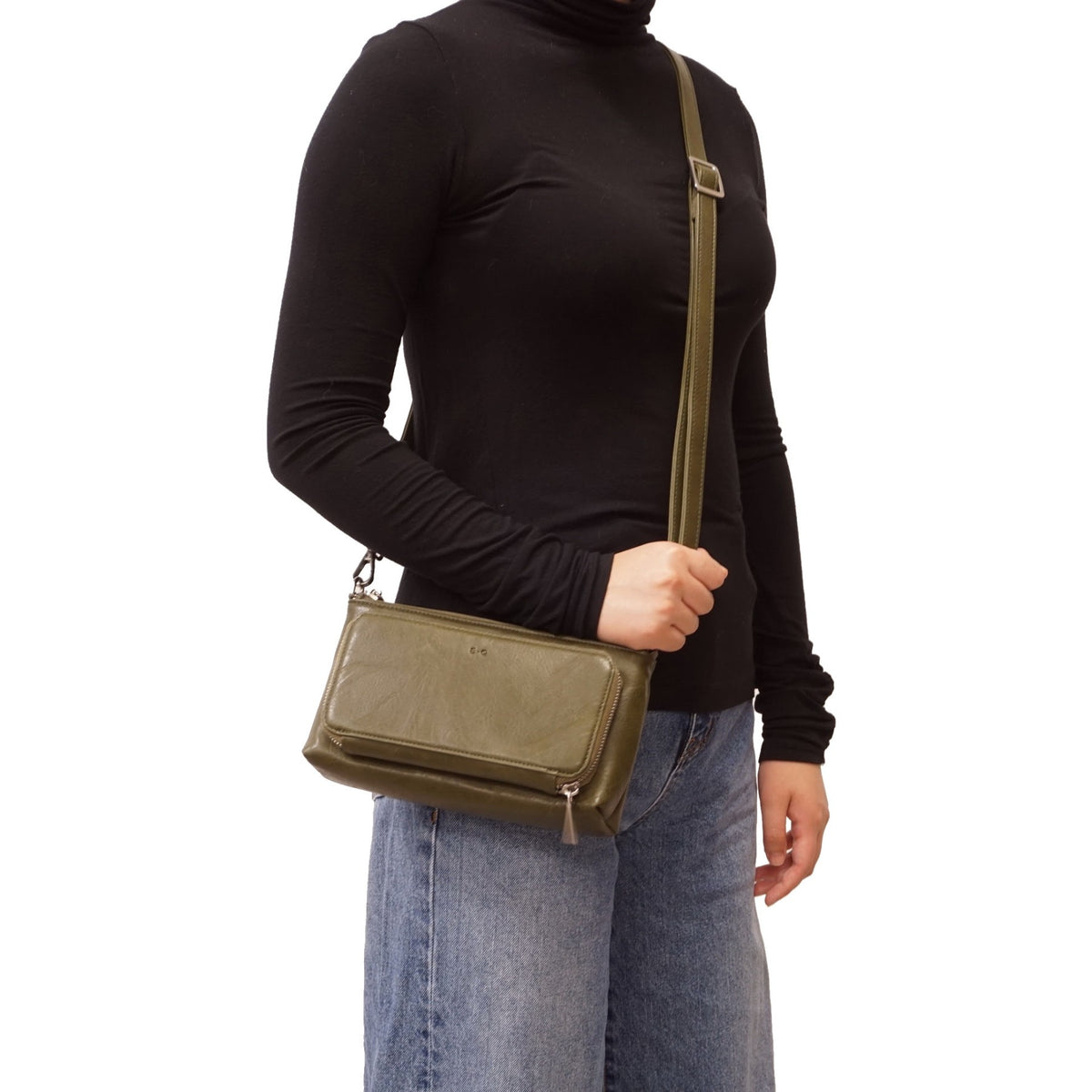 ANIKA CROSSBODY/WALLET - CAMEL
