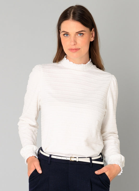 YEST ONARIDA ESSENTIAL TOP - OFF WHITE