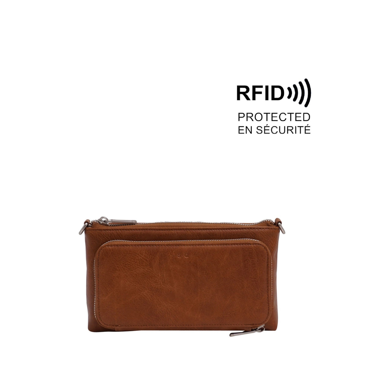 ANIKA CROSSBODY/WALLET - CAMEL