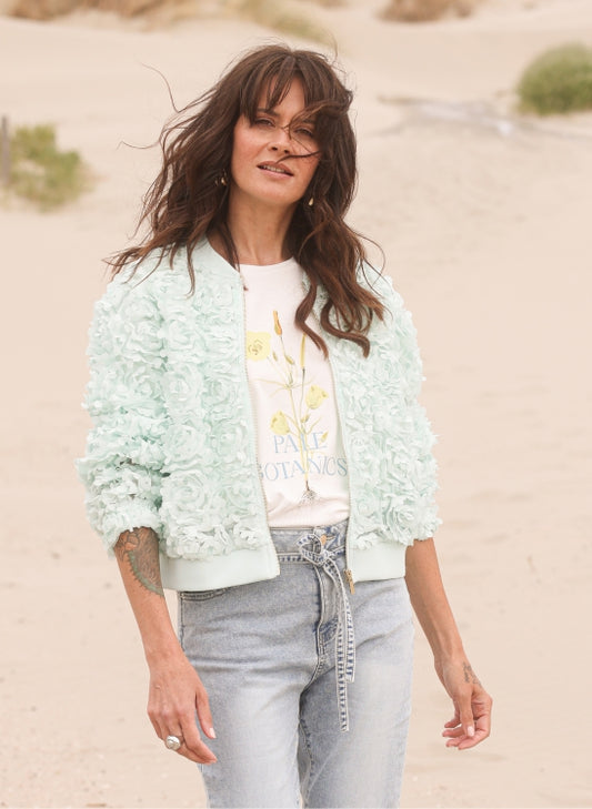 YEST DORA ESSENTIAL JACKET - PASTEL GREEN - Vi-Leen's Fashions