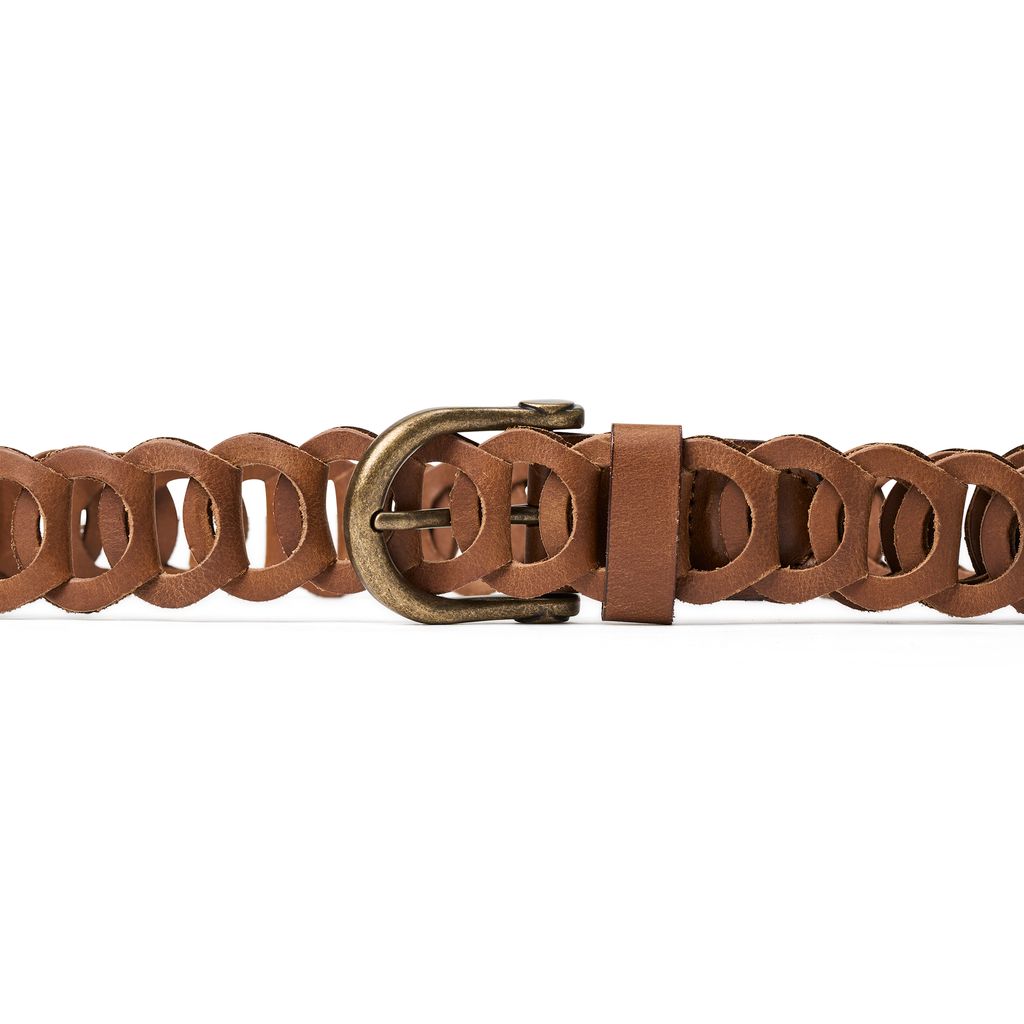 LADIES KIM BELT - DARK TAN - Vi-Leen's Fashions
