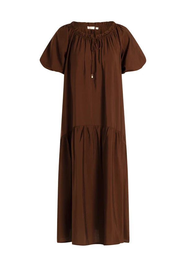 YEST MIRELLA DRESS - COFFEE BROWN - Vi-Leen's Fashions