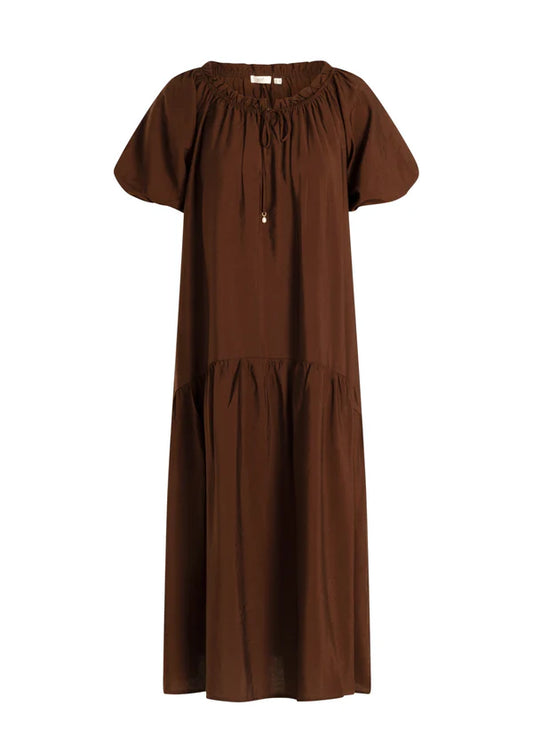 YEST MIRELLA DRESS - COFFEE BROWN - Vi-Leen's Fashions