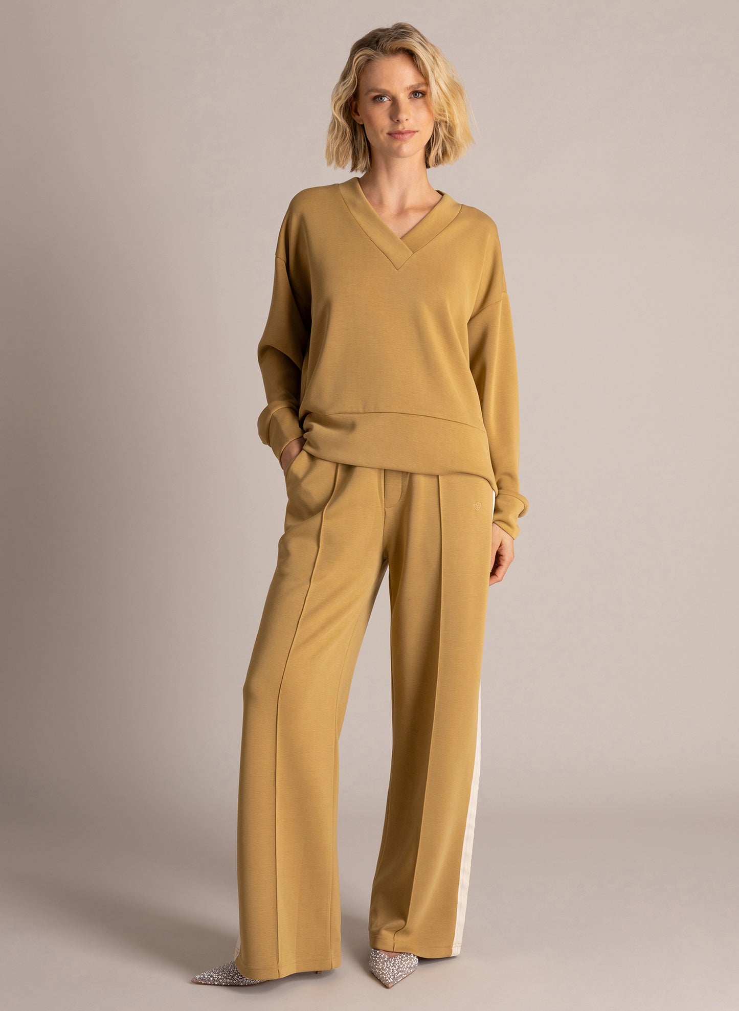 YEST SABINA MODAL SWEATSHIRT - BRONZE