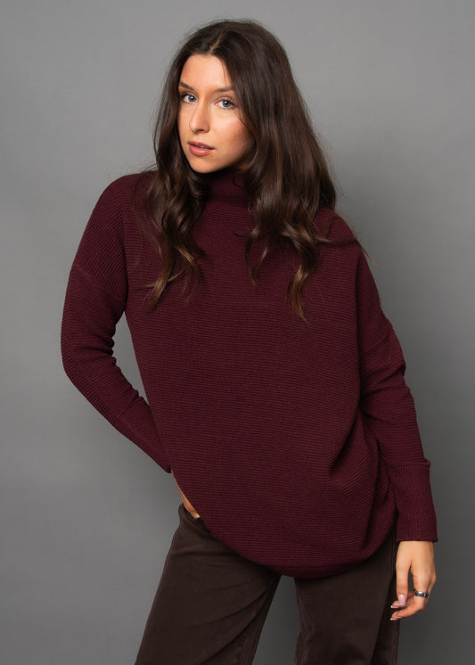 RD STYLE NANCY OTTOMAN - PRUNE
